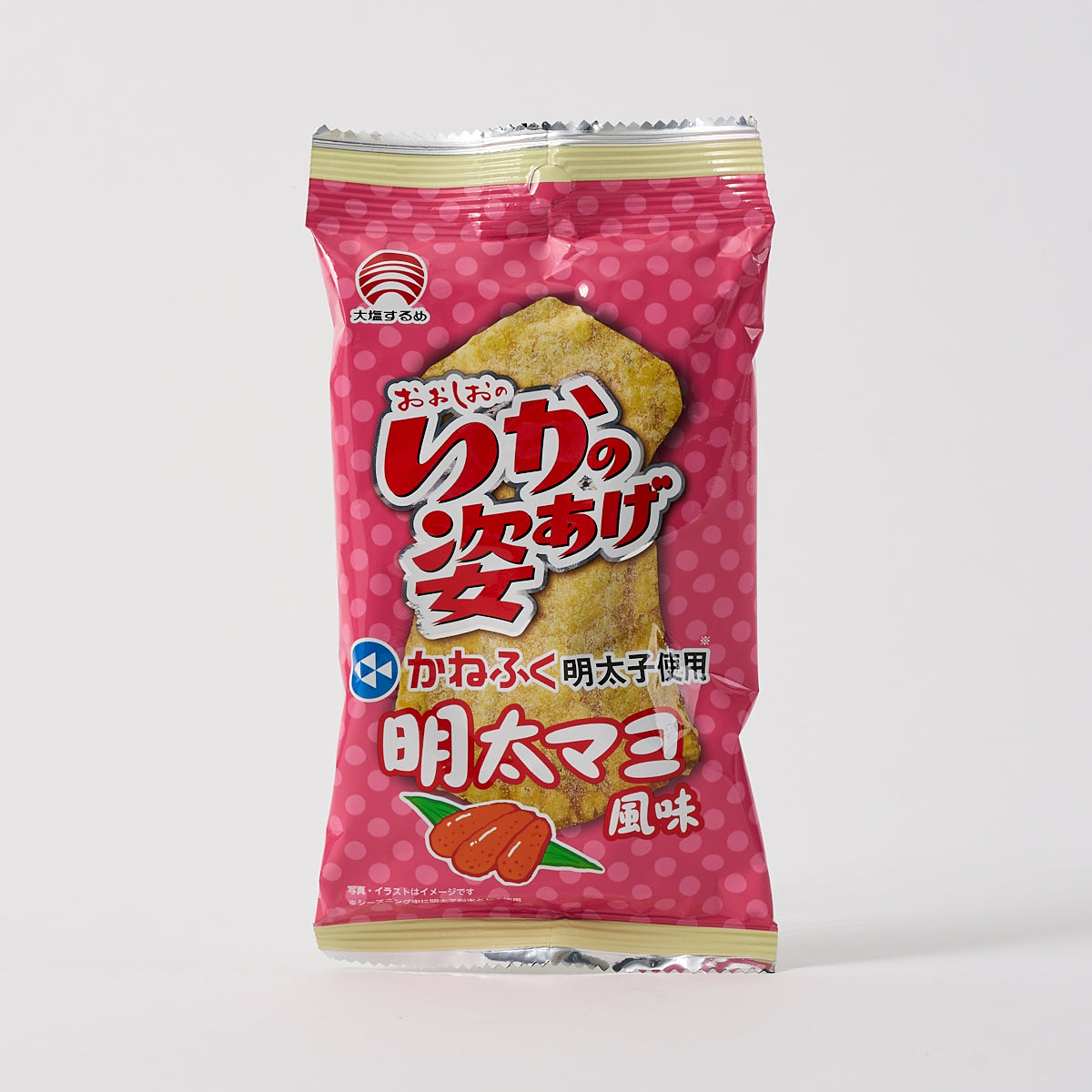 Squid Shape Fried Snack (Spicy Cod Roe Flavor)