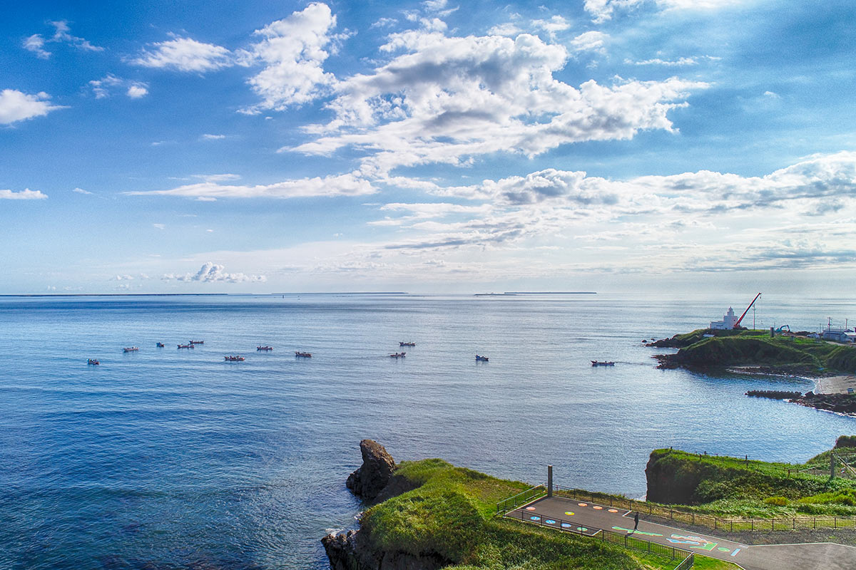 Ocean in Namuro, Hokkaido, Japan