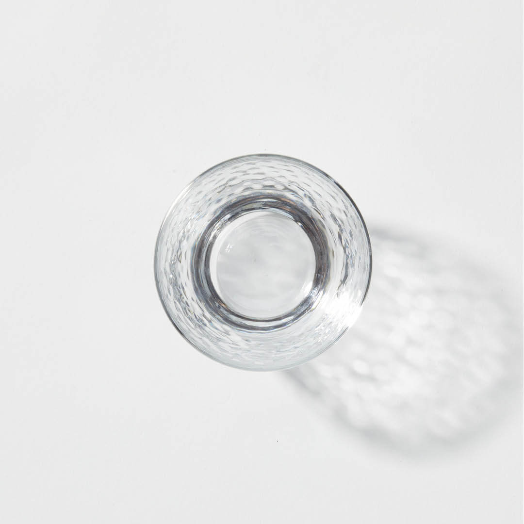 “Aderia” Ginjo Guinomi Glass, top view