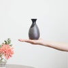 “Mino no Takumi” Black With Blue Drip Glaze and Gold Interior Sake Set, on a hand Thumbnail