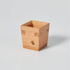 “Omoeraku” Nikko Cedar Sakazuki Cup, upward angled view Thumbnail
