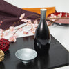 Porcelain Sakazuki Cup With Silver Urushi Lacquer, on a table Thumbnail
